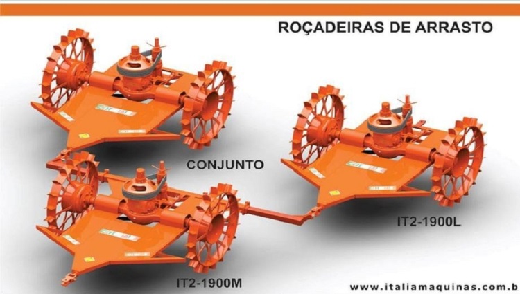 JUEGO DE DESBROZADORAS ARRASTRADAS - IT2-1900M/L